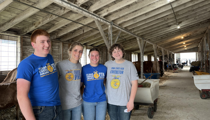 Clear Creek Amana state dairy team earns gold at Iowa FFA Dairy Cattle CDE