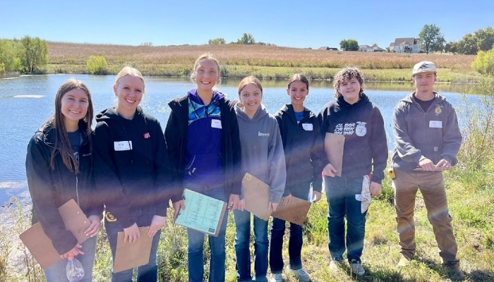  Clear Creek Amana attends the district soil judging contest 