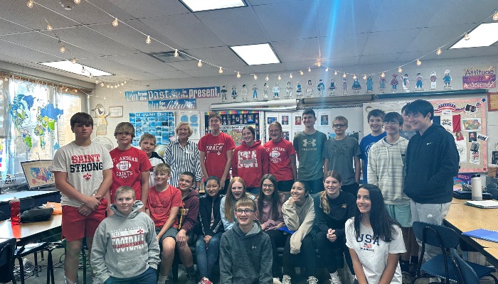 Bloomingdale meet with St. Ansgar students
