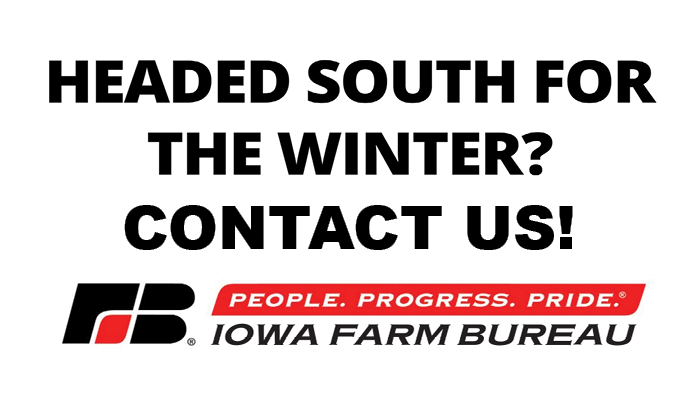 Notify the Farm Bureau before heading south