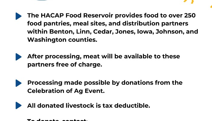 HACAP livestock processing