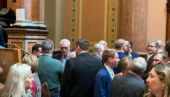 Board member busy at Capitol