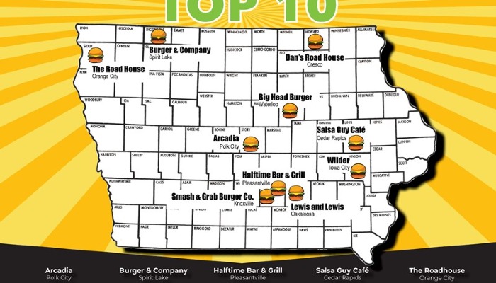 Iowa's Best Burger top 10 finalists announced