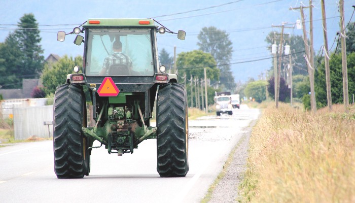 Road safety with farm equipment - spring field work is beginning