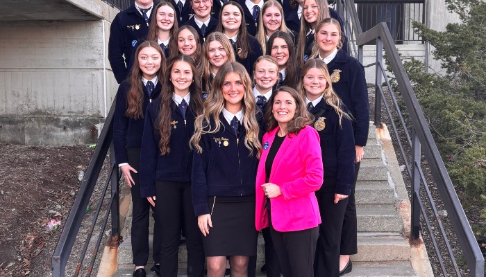 Two Clear Creek Amana FFA members earned their Iowa Degree