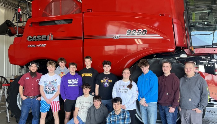 Nevada High School Ag Mechanics tours Case IH