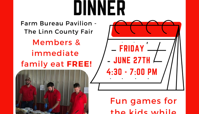 Farm Bureau Membership Appreciation Dinner at The Linn County Fair