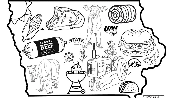 Iowa beef summer coloring contest