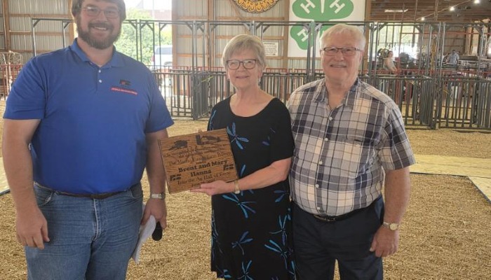  Brent and Mary Hanna Inducted in the Marion County Ag Hall of Fame