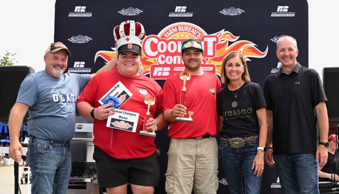 Kaden Weber's Rump Ribs Named Grand Champion of Iowa Farm Bureau's 61st Annual Cookout Contest at the Iowa State Fair