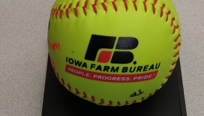 Softballs presented to Williamsburg Raiders