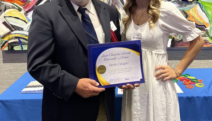  Nevada High School teacher receives Iowa Character Award