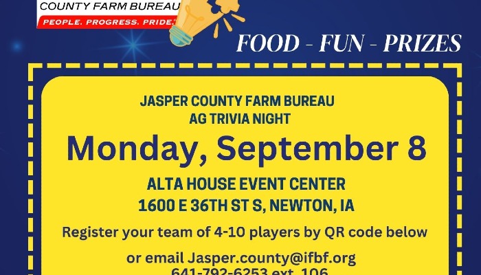 JCFB Young Farmers to host trivia night