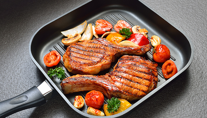 pork chops with vegetables