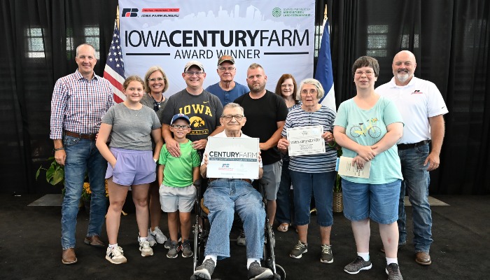 Poweshiek County Century Farm Award recipient