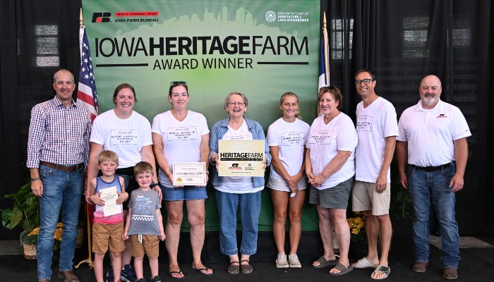 Poweshiek county heritage farm award recipient