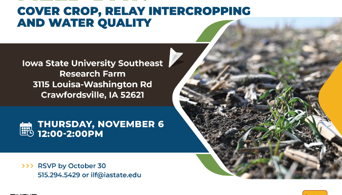 Cover Crop and Water Quality Field Day Set for Nov. 6 in Crawfordsville