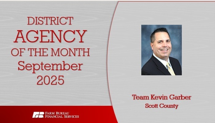 Kevin Garber named agent of the month for September