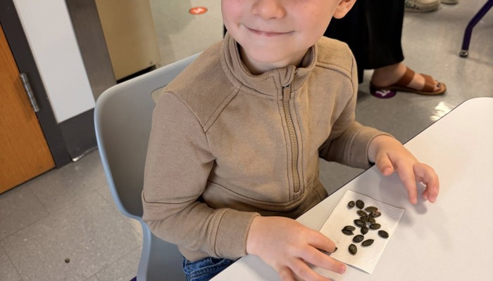 Ag in the Classroom Brings Pumpkins to Purple & Gold Preschool