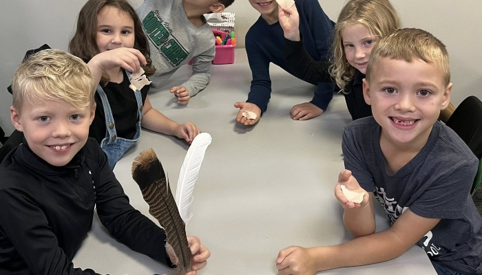 Turkey time in first grade at Strong Roots Christian School