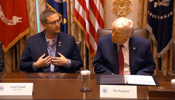 Cordt Holub at Presidential roundtable