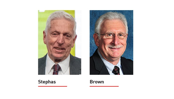 Stephas, Brown earn Distiguished Service to Ag award