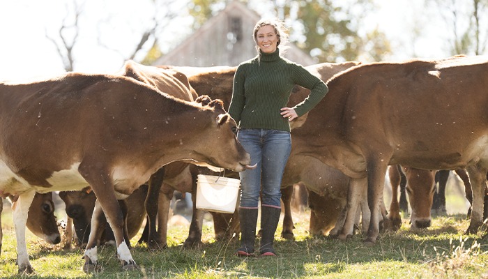 Where a dairy farmer finds her people 