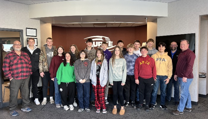 Nevada High School Animal Science field trip to Burke Marketing