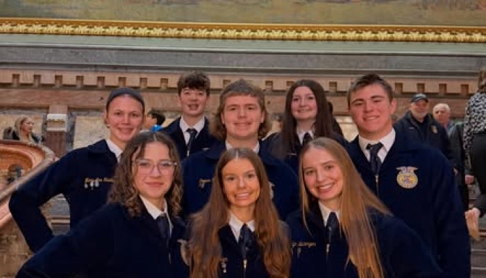 West Branch FFA Attends Legislative Symposium at Iowa Capitol