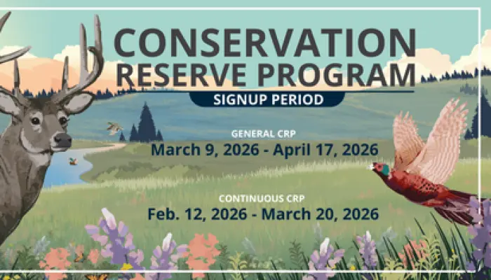 USDA to Open Continuous and General Conservation Reserve Program Enrollment for 2026