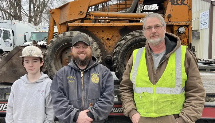Case Skid loader donated to Nevada FFA