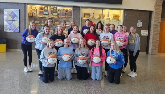Basketballs presented to Central DeWitt
