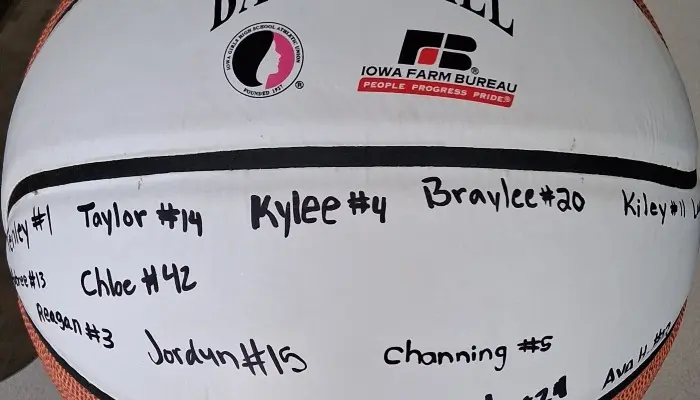 Basketballs presented to Williamsburg Raiders