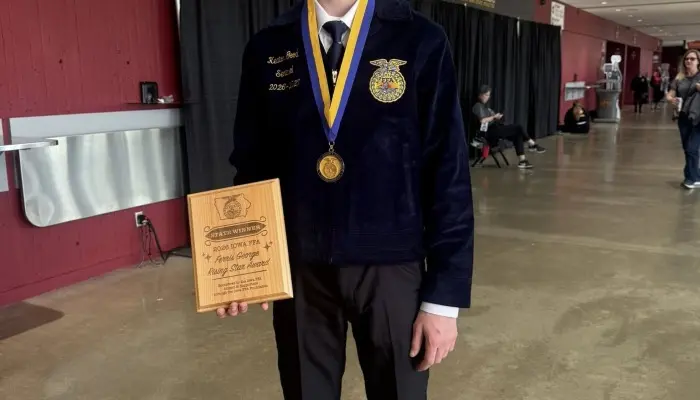 Keaton Good earns top honor at Iowa FFA Leadership Conference