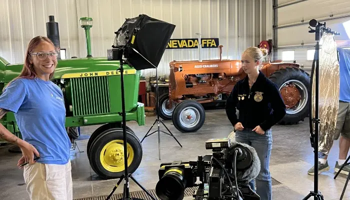 IPTV visits Nevada High School Ag Mechanics