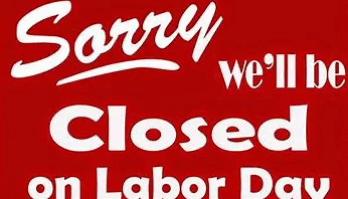 Office closed for holiday 
