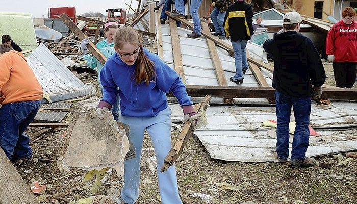 Tornado damage