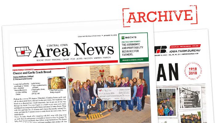 Iowa Farm Bureau Area News Cover