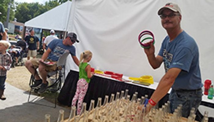 Rydstrom volunteers at State Fair