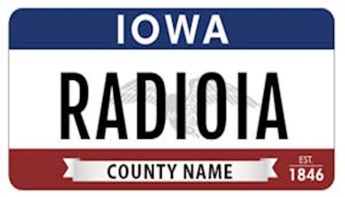 Latest Iowa license plate features red, white, and blue colors