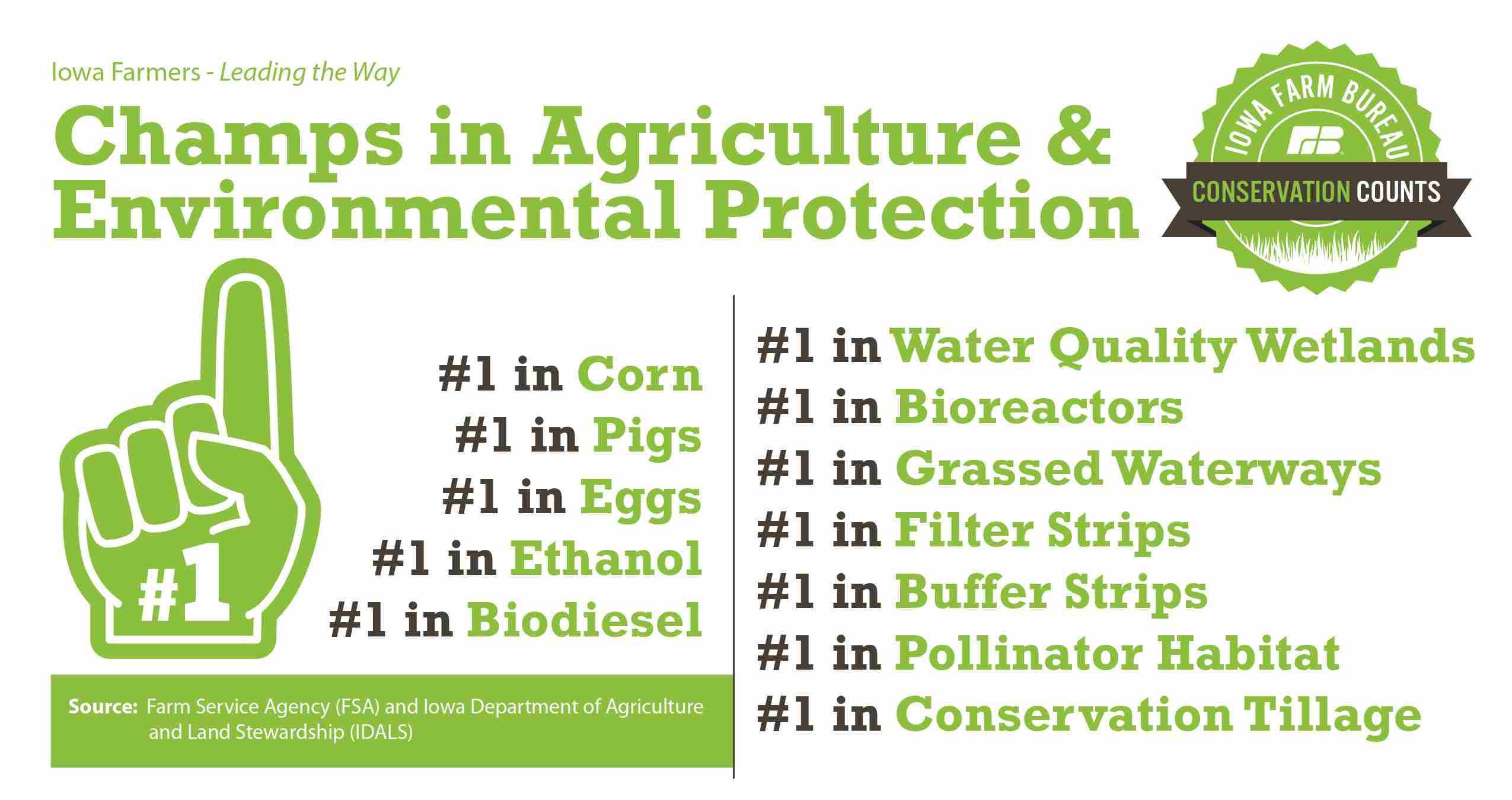 Iowa Farmers are #1 in corn, pigs, eggs, ethanol