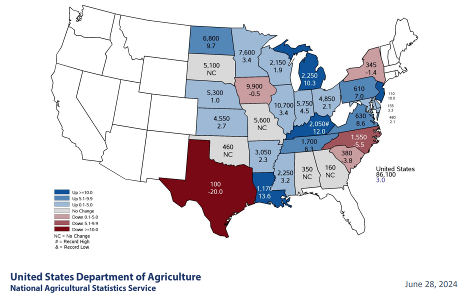 A map of the united statesDescription automatically generated