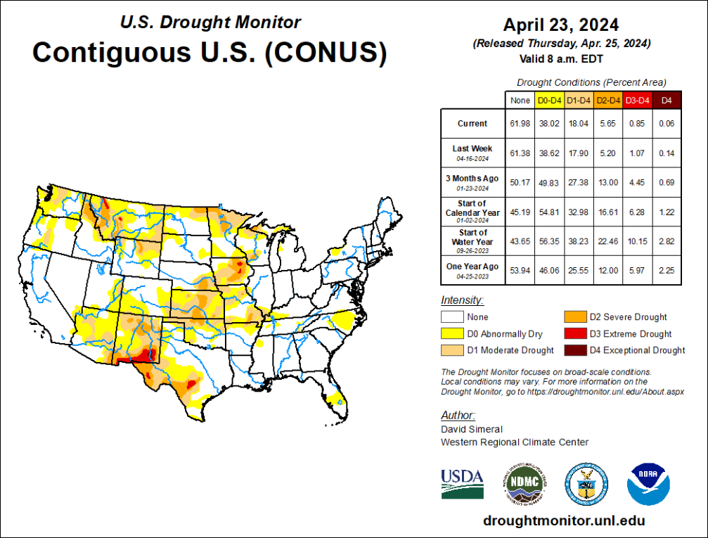 A map of the united statesDescription automatically generated