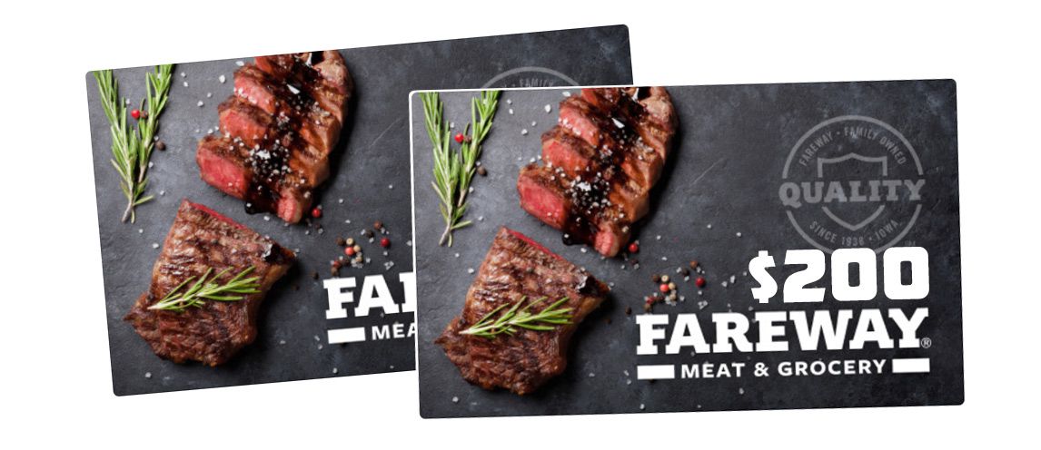 Fareway $200 Meat Gift Cards