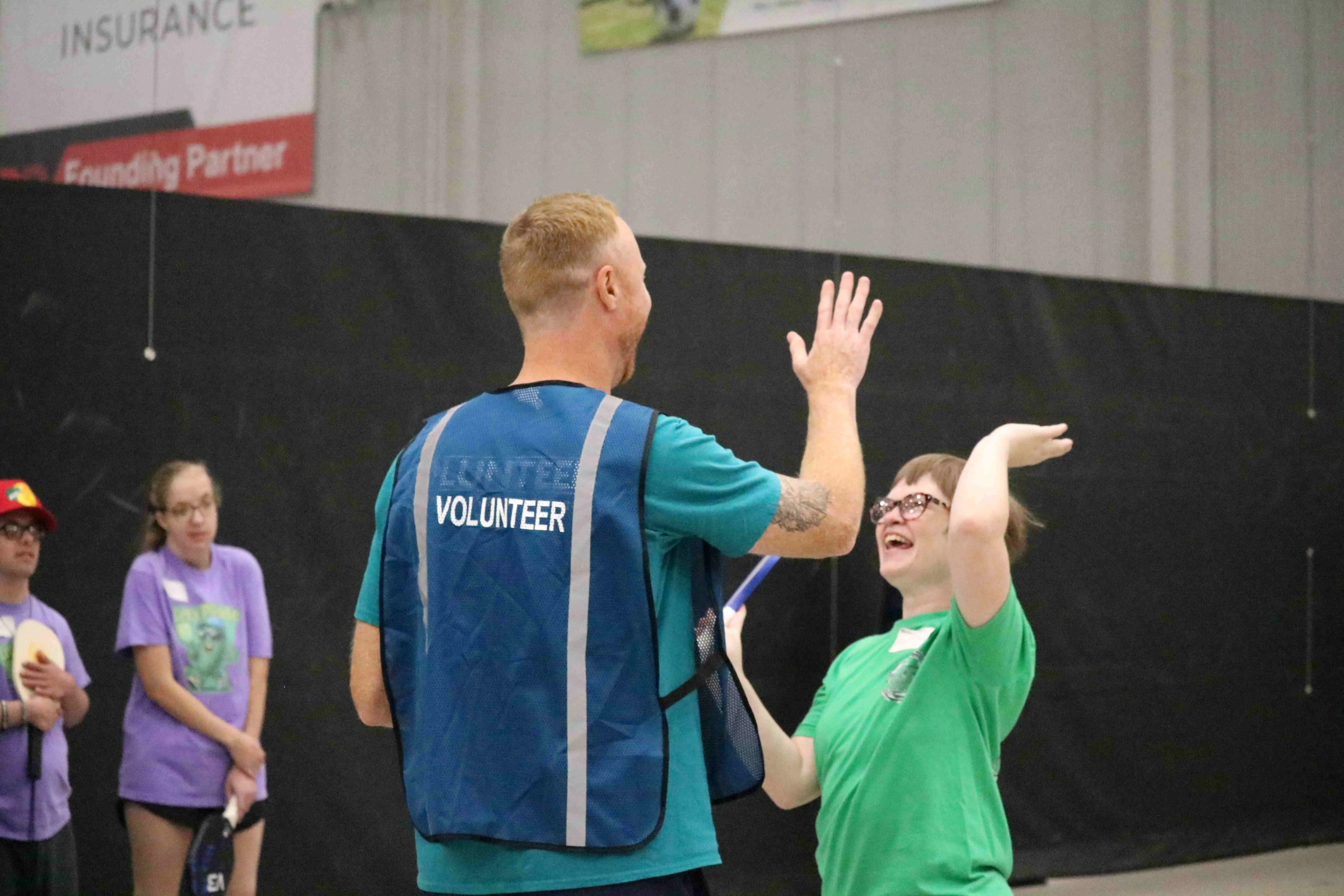 Special Olympics Iowa athletes competing in pickleball