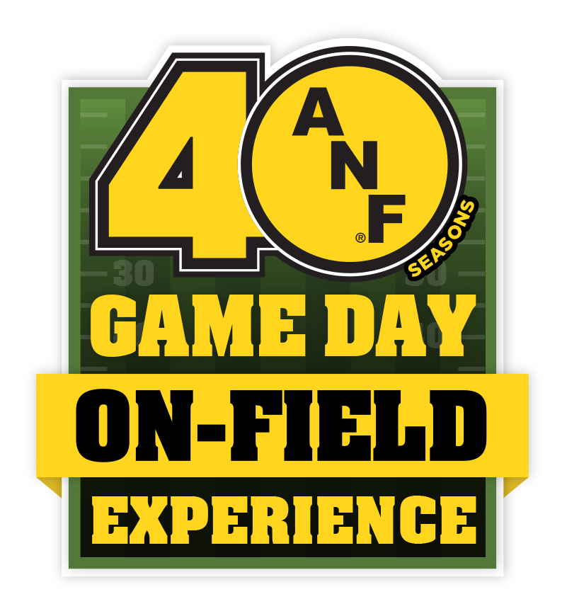 America Needs Farmers Game Day On Field Experience Logo